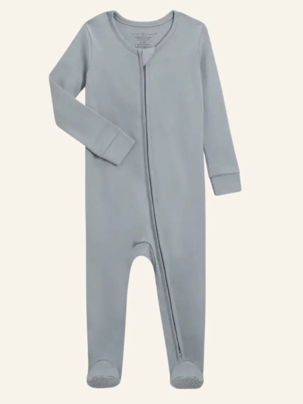 Colored organic Peyton Zipper Sleeper mist baby blue/ 0-3M